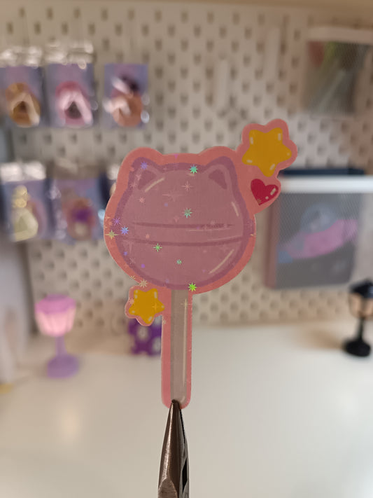 Stickers sucette chat