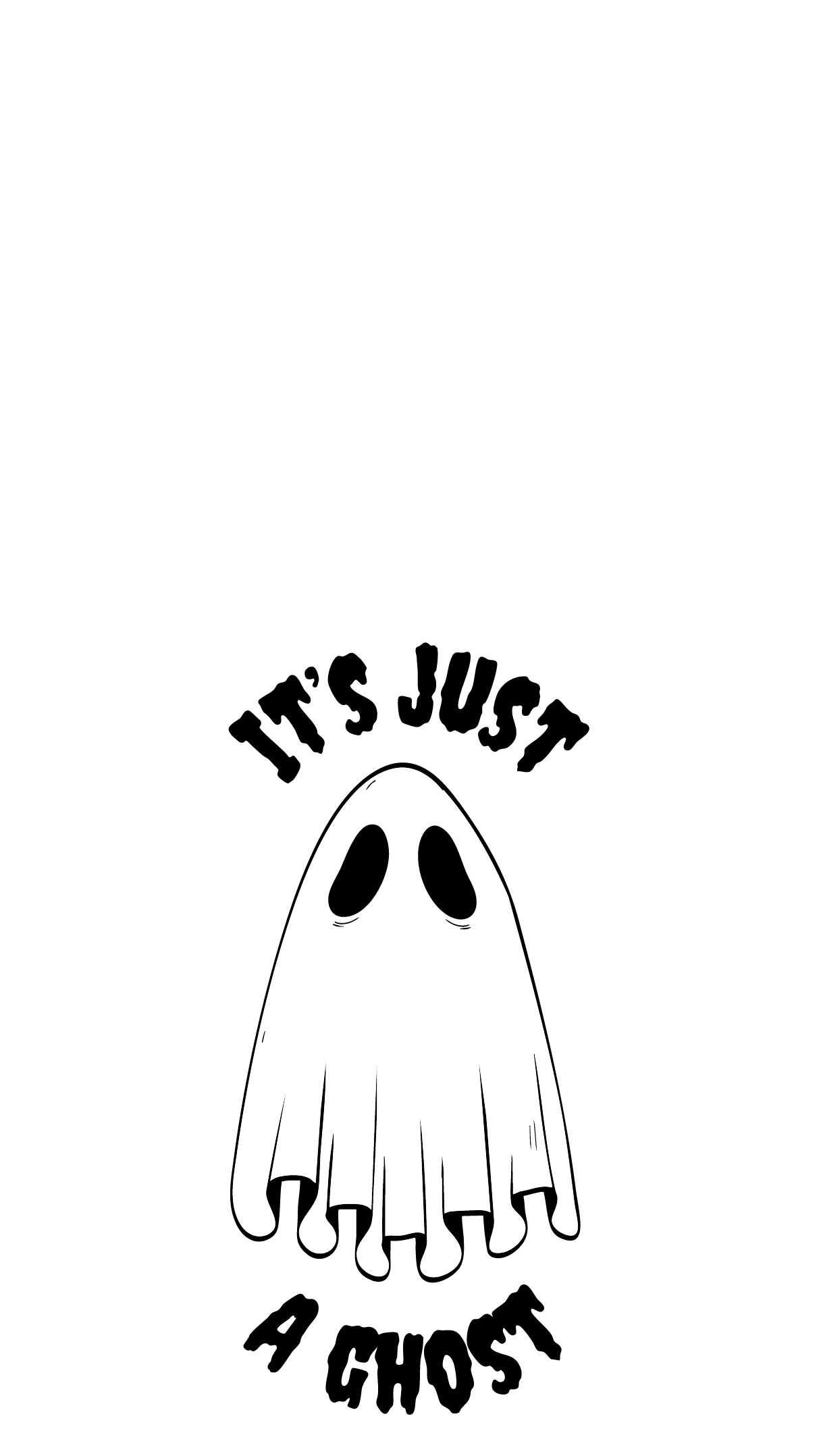 Tote Bag Blanc Ghost Coton