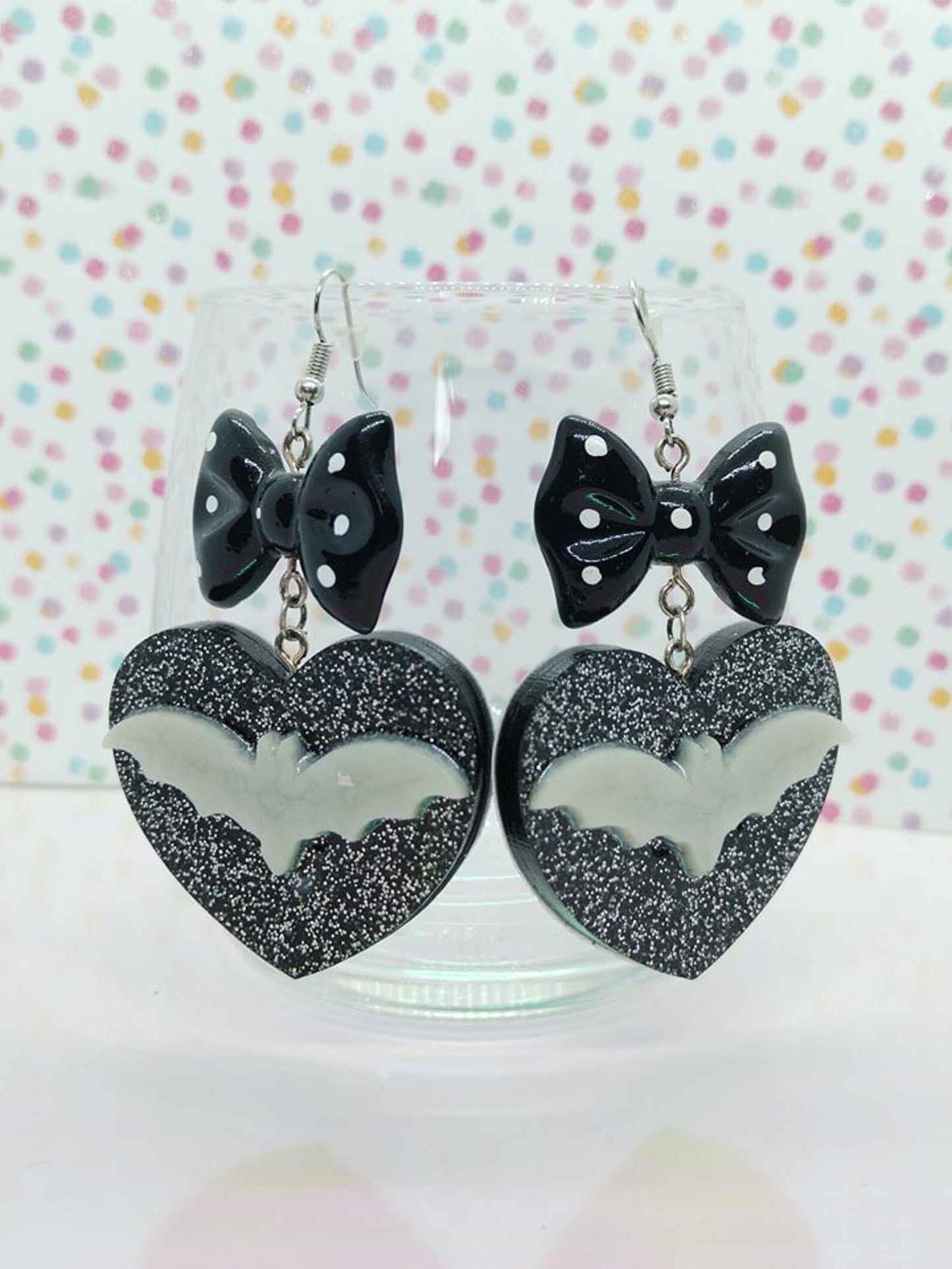 Boucles d’oreilles spooky noires