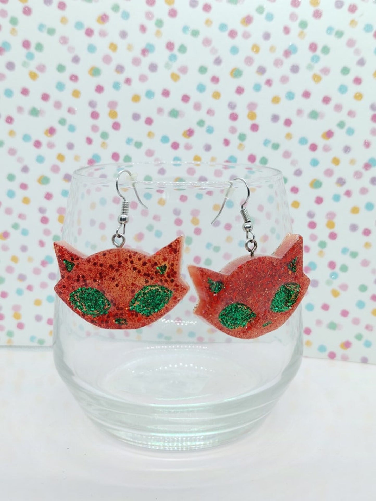 Boucles d’oreilles chat 50s