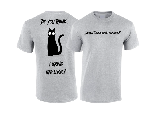 T-shirt Bad Luck gris unisexe
