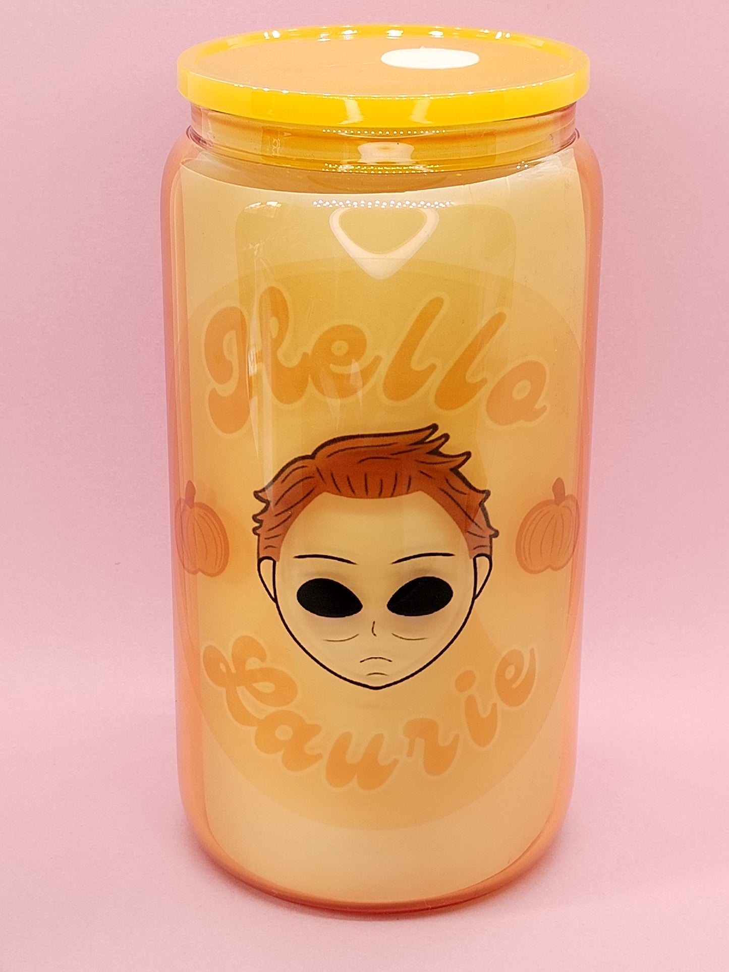 Verre Michael Myers orange transparent