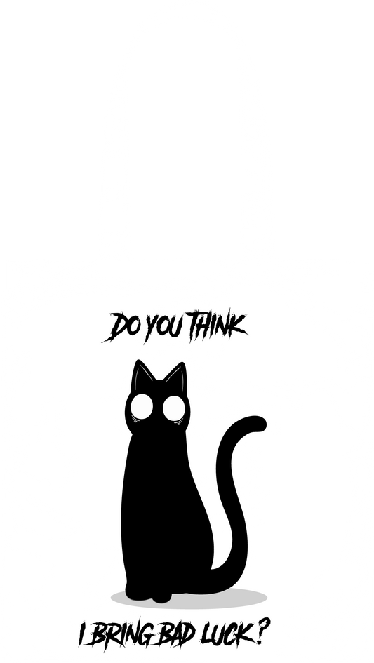 Tote Bag blanc Bad Luck Coton